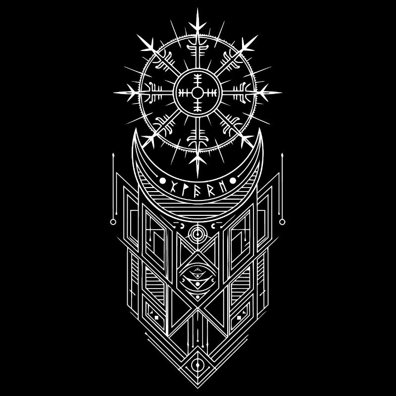Vegvisir-Runenkompass – Germanische keltische Wikinger