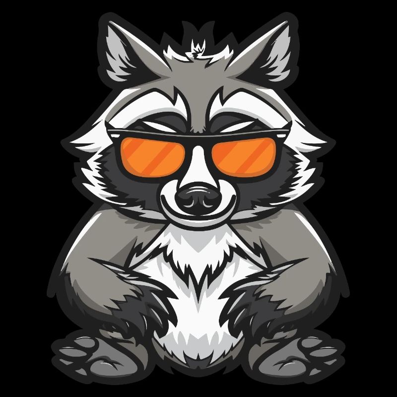 Waschbär Cool Tier