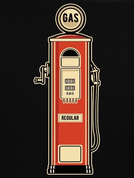 Zapfsäule Retro