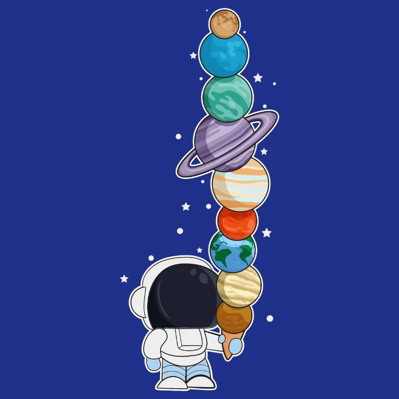 Astronaut mit Eis