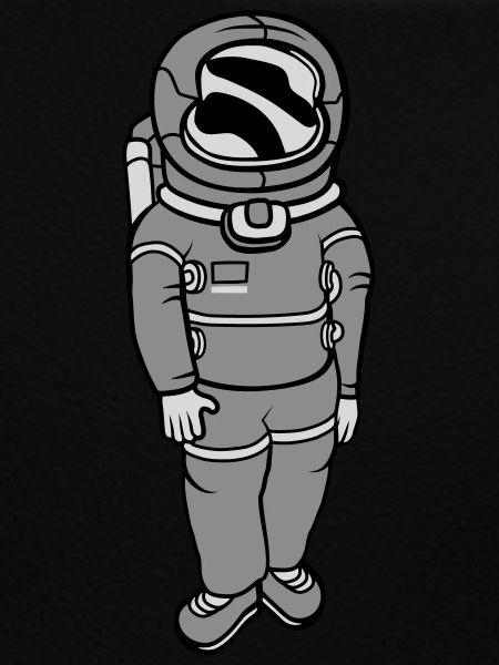 Weightless astronaut space