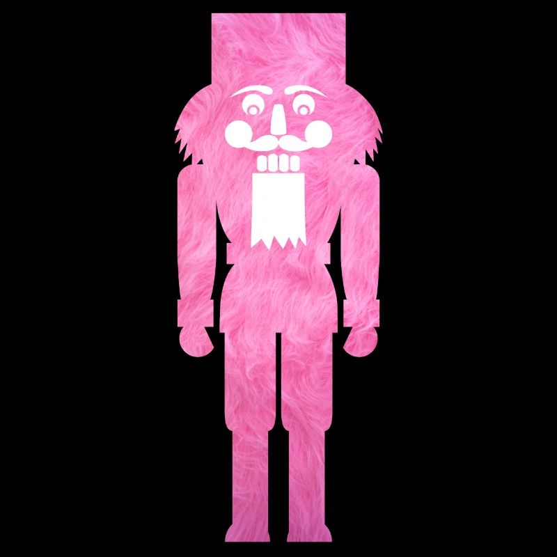 Nutcracker Plush Fluffy Christmas Pink Cool