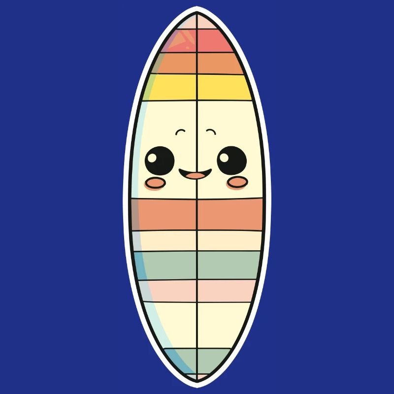 Surfboard Comic Style