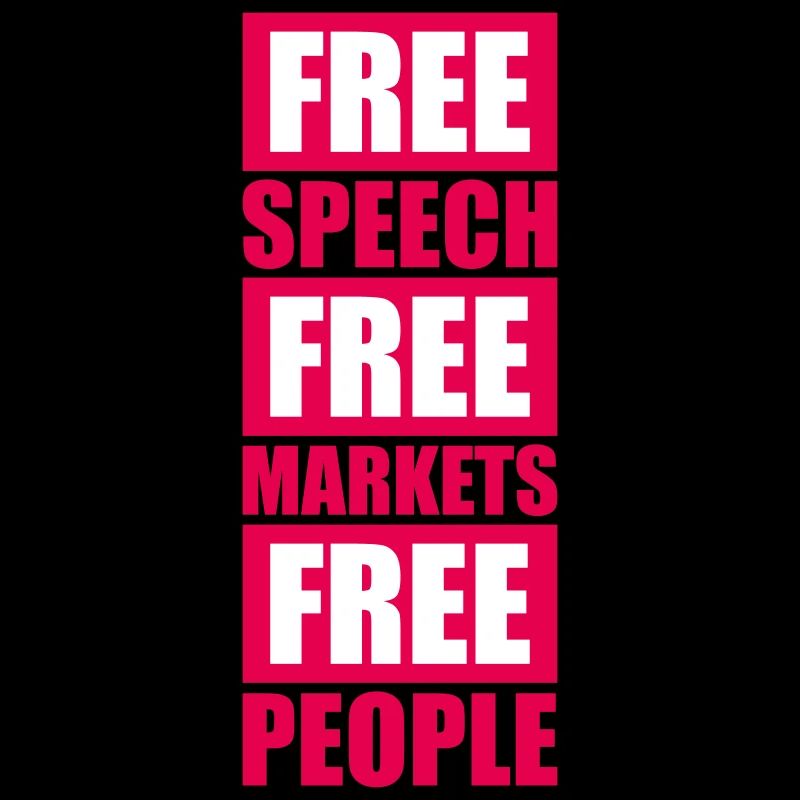 Marché de la liberté d’expression Peuple Libertarian Freedom Logo