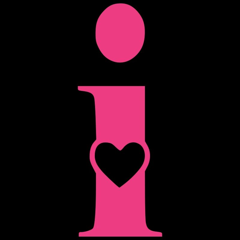 Buchstabe i Anfangsbuchstabe mit Herz