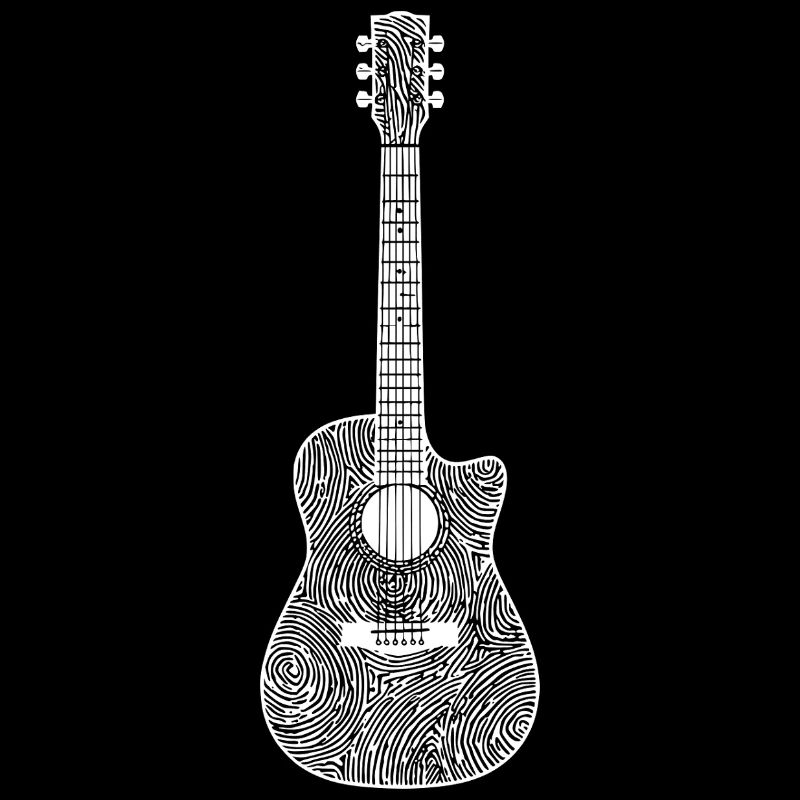 Abstrakte Gitarrenkunst Musikdesign