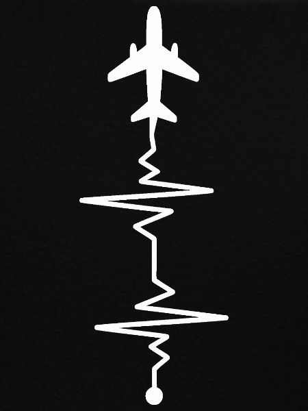Air Flight Zigzag Sketch