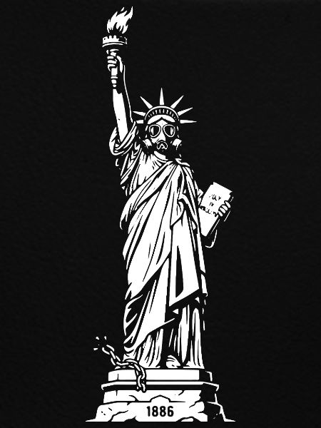 Liberty Silhouette: Fackel & Tablet