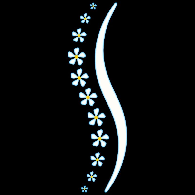 Flower spine blue