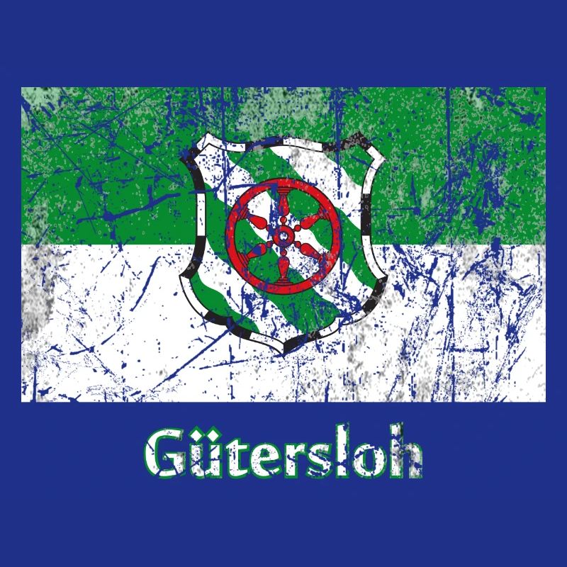 drapeau Guetersloh Stadtfahne ville drapeau drapeau