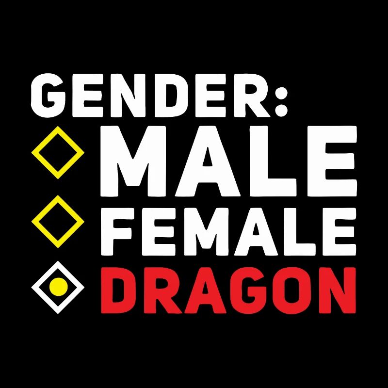 Male Female Dragon Non Binary Pride For LGBTQ