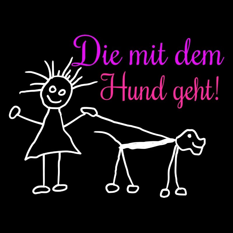 Die mit dem Hund geht !