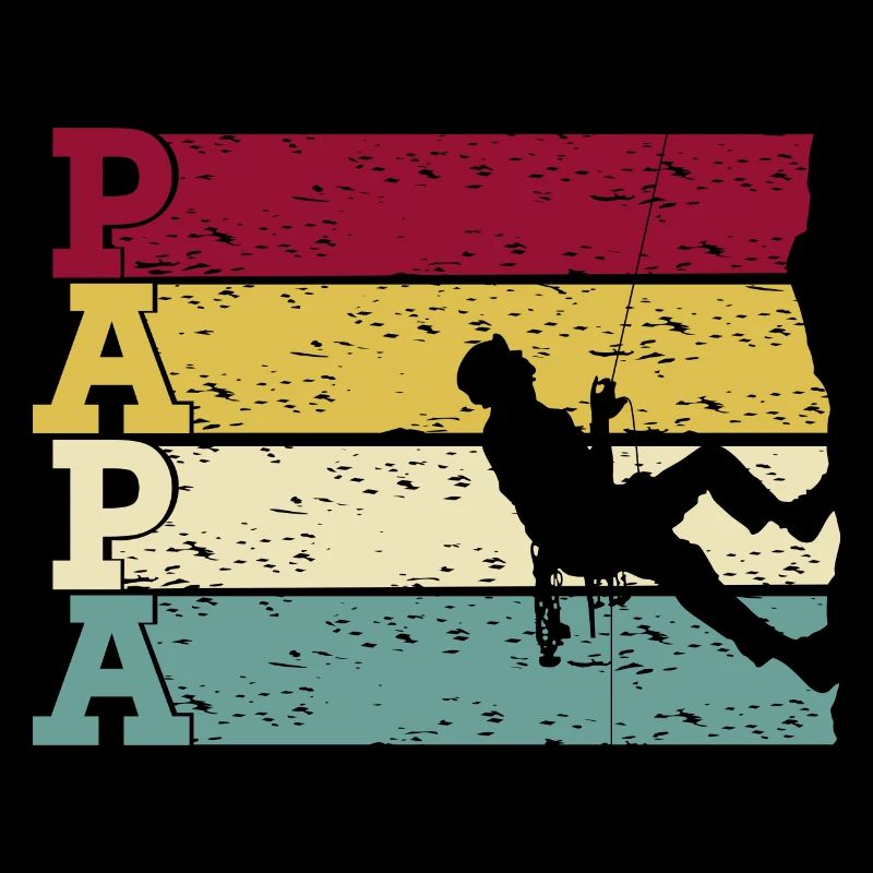 Climbing Climbing Dad Retro pour Climber Dad