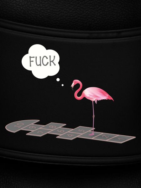 Flamingo mit einem Problem