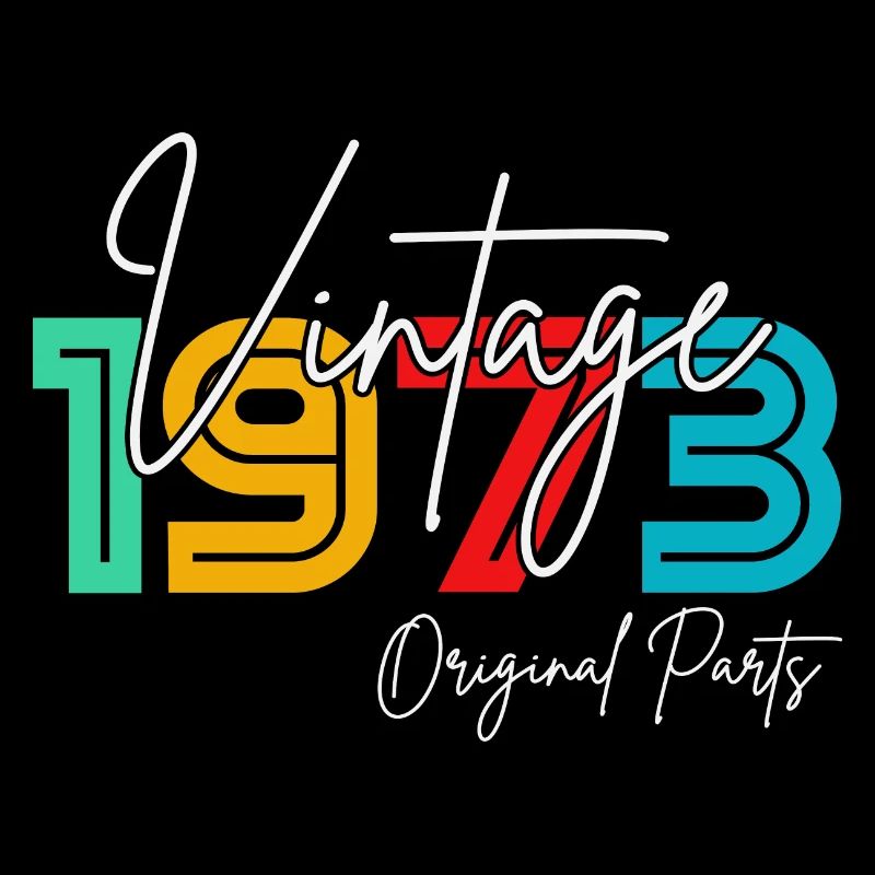 Vintage vintage 1973 verjaardagscadeau