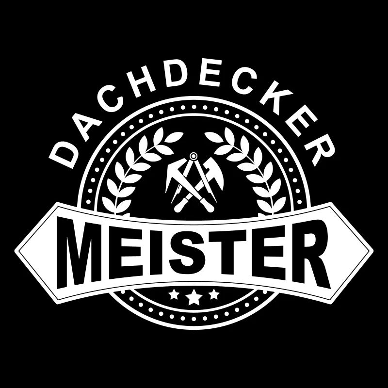 Dachdecker Meister Lorbeerkranz mit Zunftzeichen