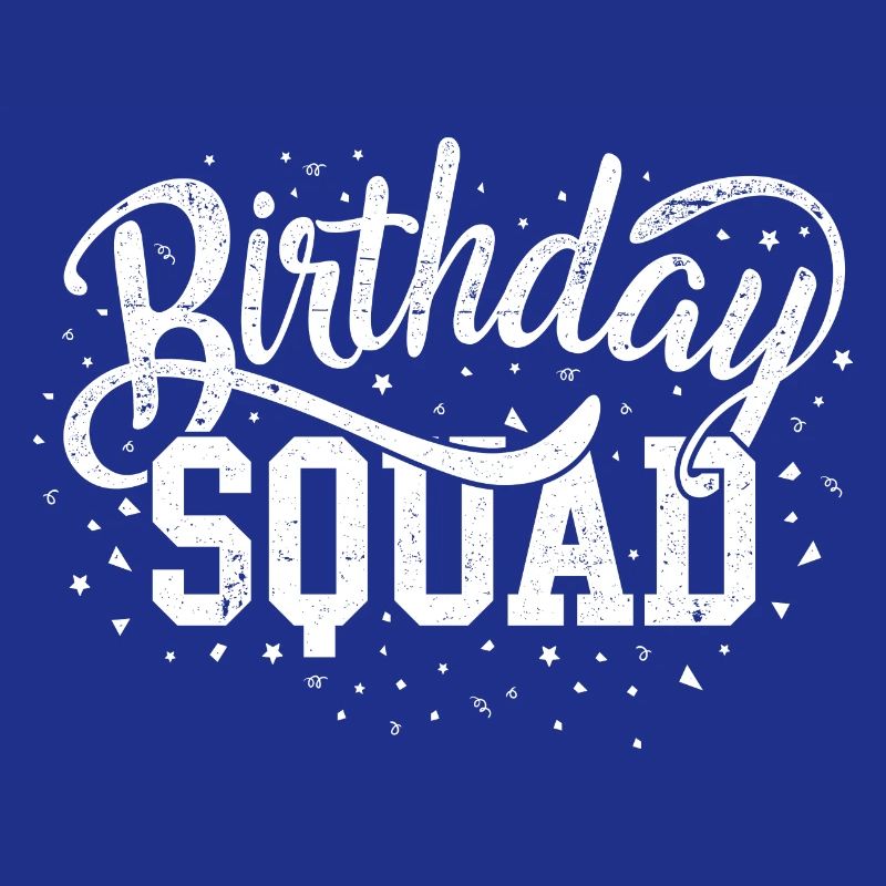 Escouade d’anniversaire Script audacieux
