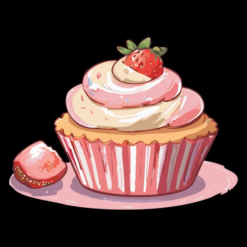 Cupcake Fraise