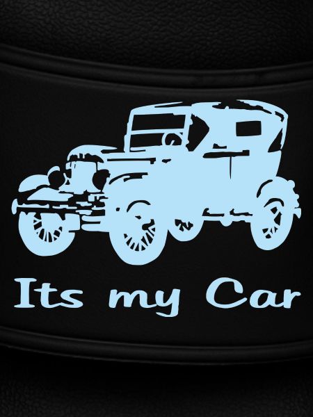Oldtimer motiv mit Schrift