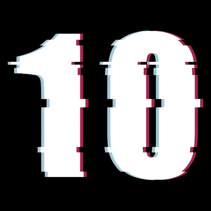 10 Ten Number Effect Distorted Number