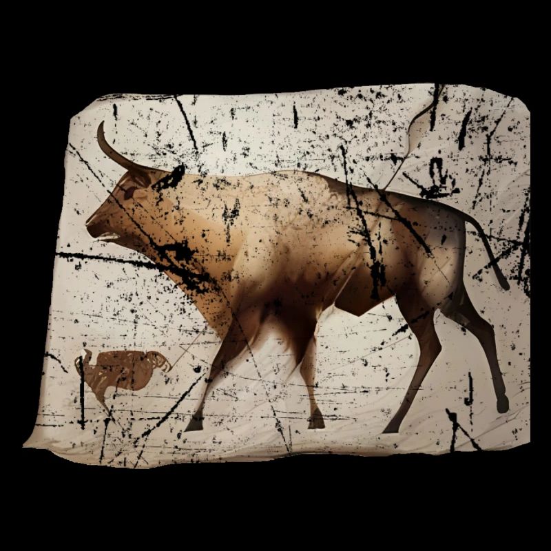 Aurochs image primitive de la grotte du bétail