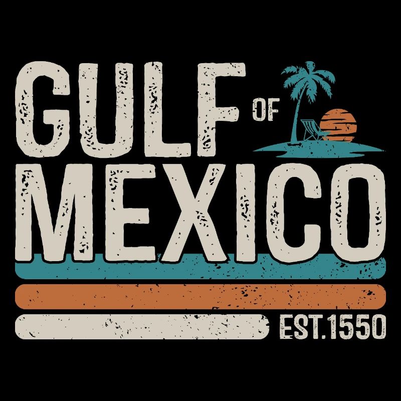 Golfe du Mexique Est 1550 Plage Vintage Rétro