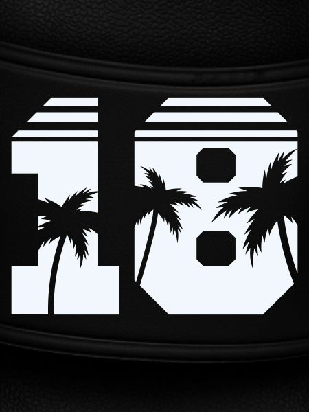18 palm trees