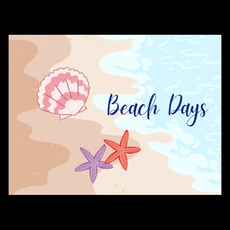 Journées à la plage Motifs de plage Étoiles de mer