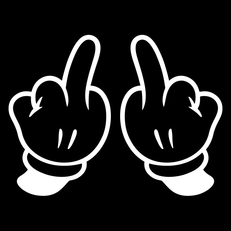 Mittelfinger Hand Frech