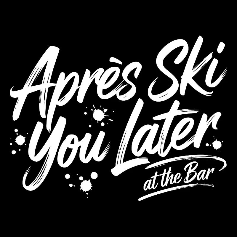 Après ski plus tard au bar