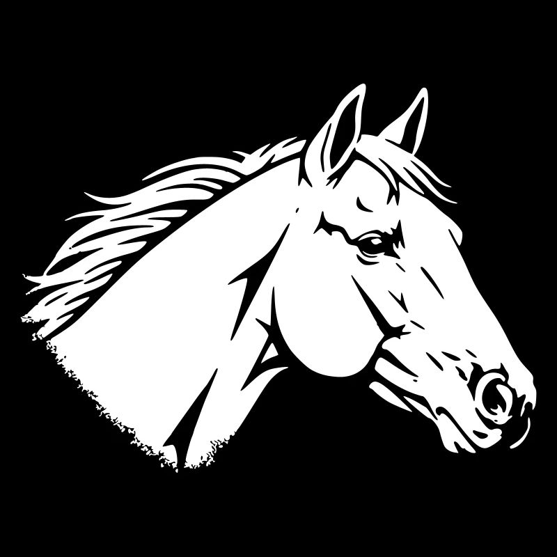 Pferd Kopf Portrait Hengst Reiten Vektor
