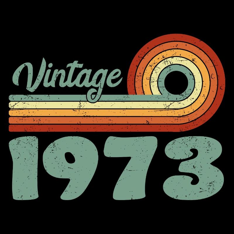 Vintage 1973 Retro Mountain Geburtstag 1973