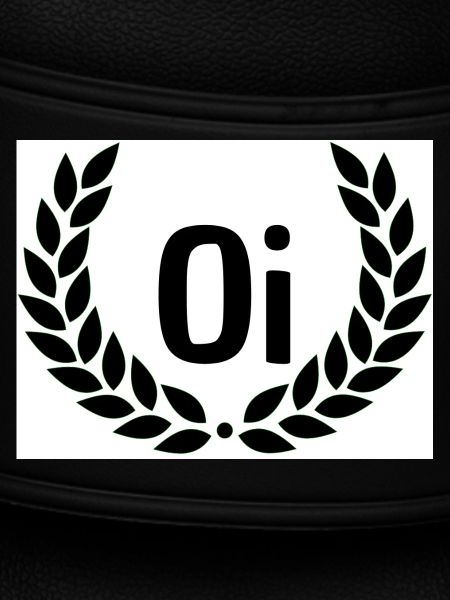 Oi Emblem mit Lorbeerkranz