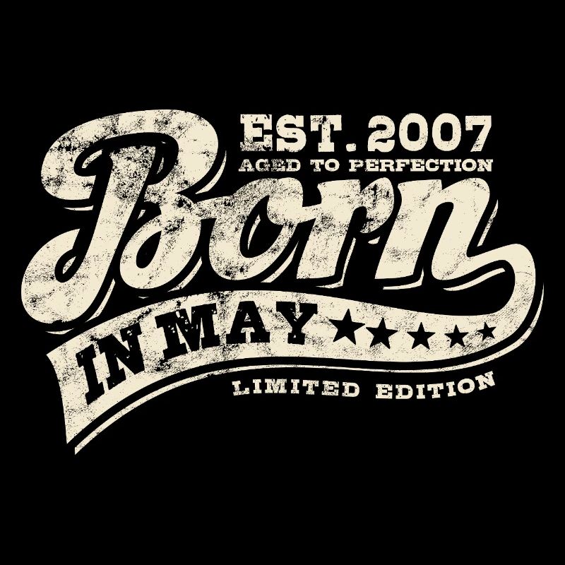 Born in May 2007 - Geburtstag - Geschenk