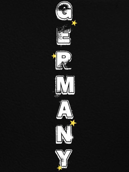 GERMANY lettering vertical