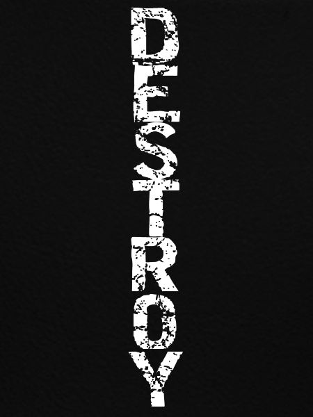 Destroy in white