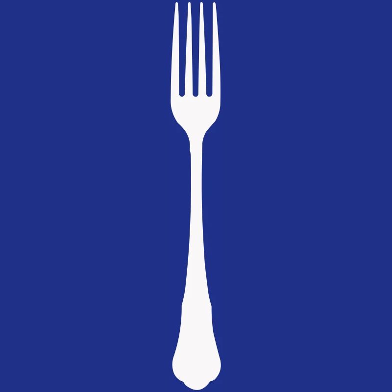 Minimalist fork silhouette