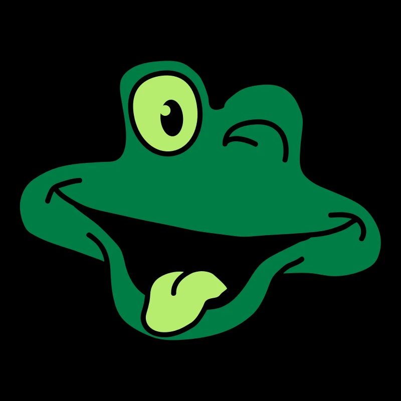Cheeky Comic Frog Face
