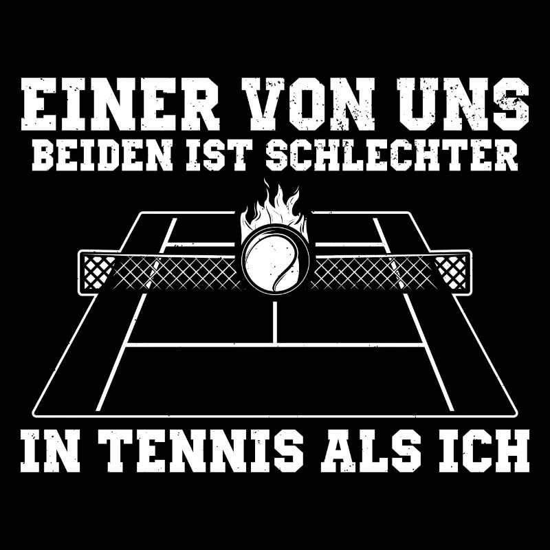 Witziger Tennis Spruch | Spieler Trainer Geschenke