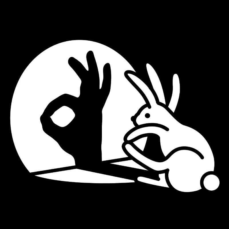 Rabbit Shadow Hand ItalieOkay OK signe