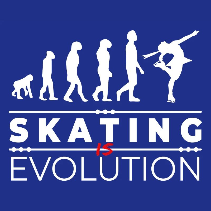 Skating is evolution - Message Humor Parodie