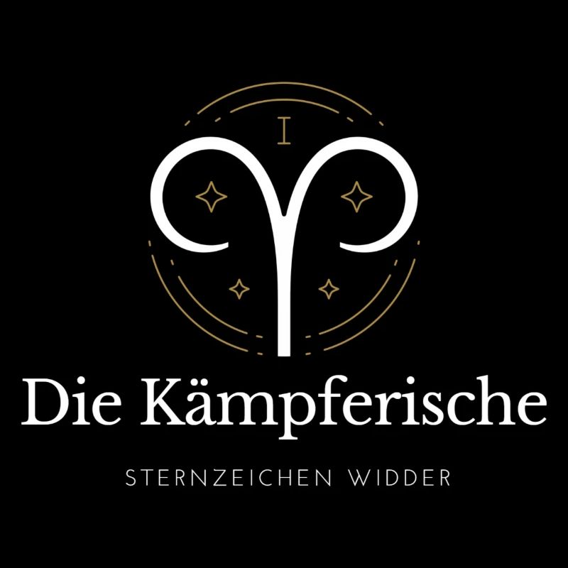 Widder Sternzeichen Logo Widder