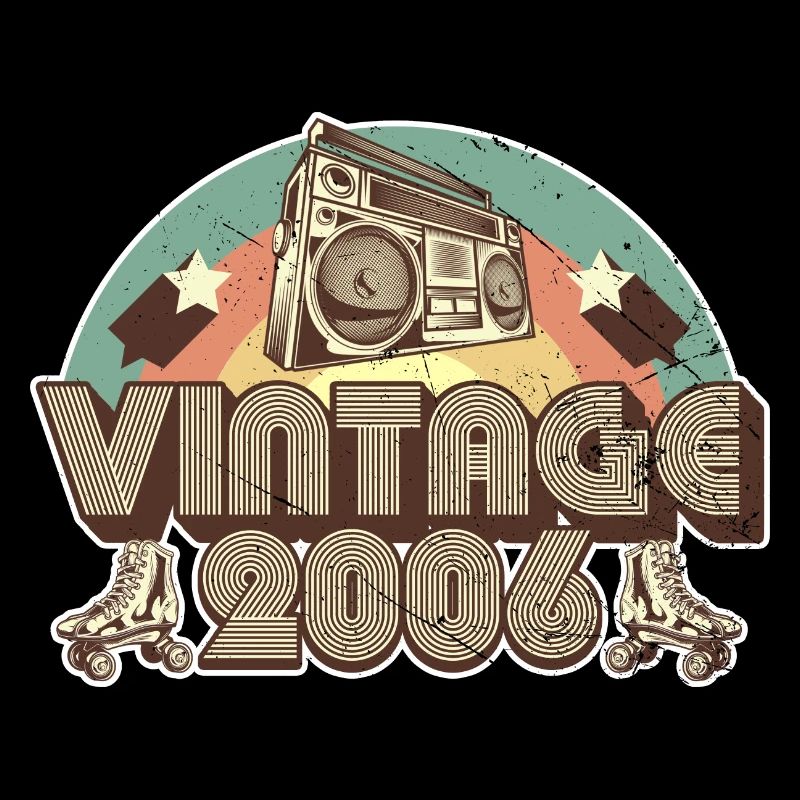 2006 Anniversaire né en 2006 Retro Vintage