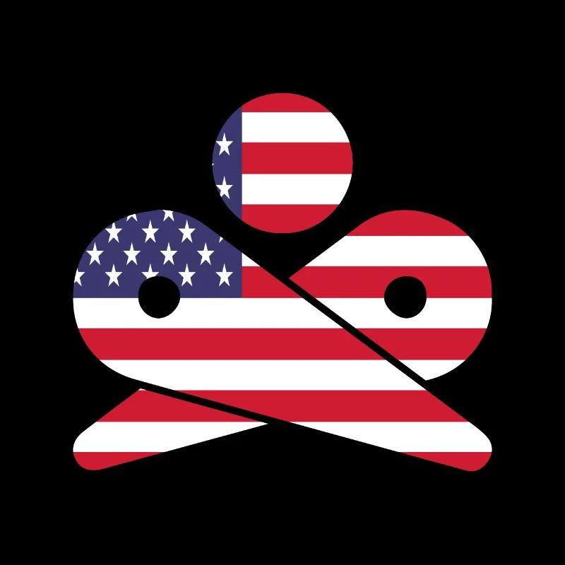 Flipper rétro USA Drapeau américain