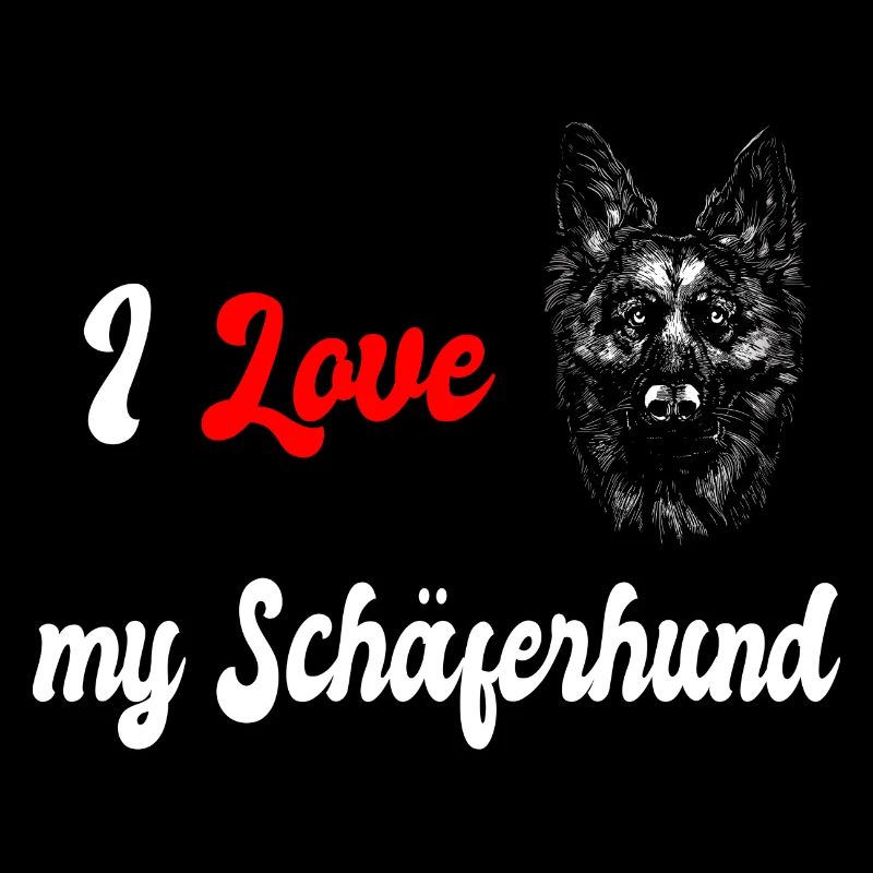 Ich liebe meinen Schäferhund