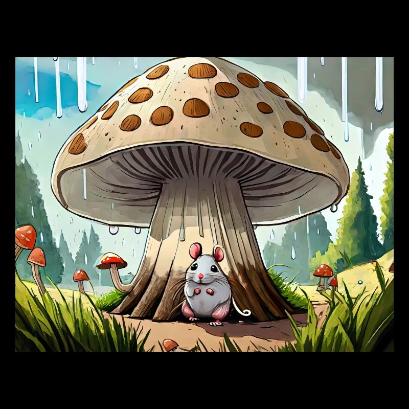 Comptines allemandes illustrées Il pleut