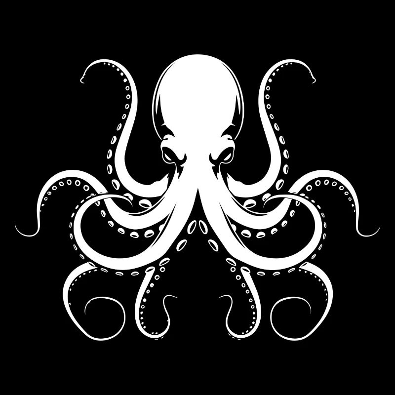 Angry Octopus - White