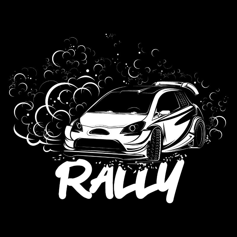 Rally Drift Offroad Car 4x4 Icon Illustration