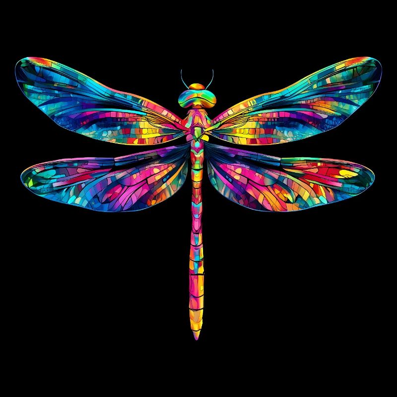 Bunte Libelle Insekt