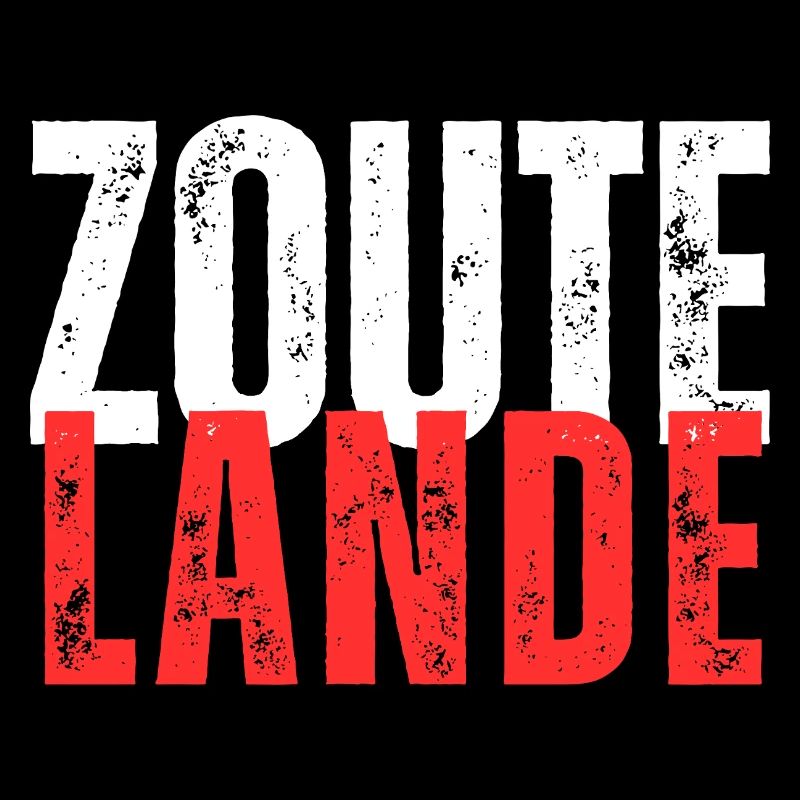 Zoutelande blanc rouge lettrage